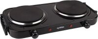 Silvercrest Doppelkochplatte 2000 Watt mit klappbaren Griffen Schwarz