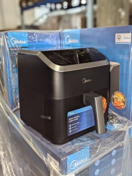 Midea MAD55000ADK – 5?L Heißluftfritteuse mit 7 Programmen & Frittierplatte